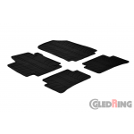 Original Gledring Passform Fußmatten Gummimatten 4 Tlg.+Fixing - Renault Captur 2013-> 12.2019